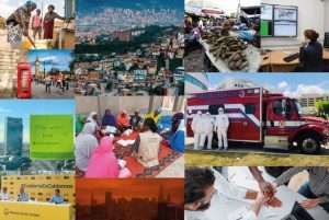 Collage with different featured images from past Speaker Series sessions.