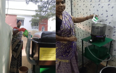 Treating food waste at source and reducing dependency on cooking fuel in Chennai